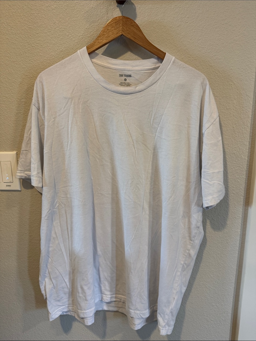 Men’s White Crew Neck Short Sleeve Tee